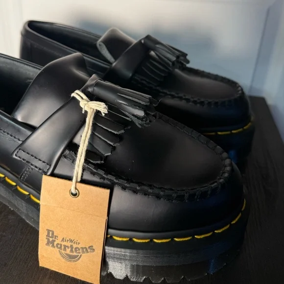 NWT Dr. Marten Adrian Bex Smooth Leather Tassel Loafers - Picture 6 of 9
